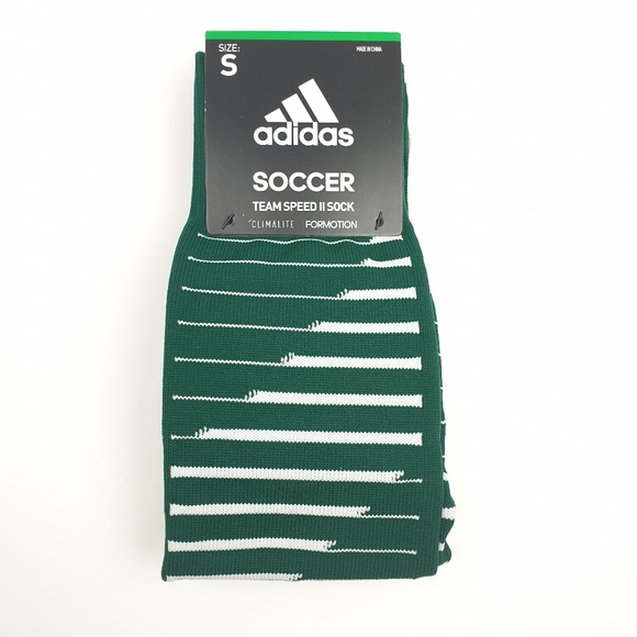 2 Adidas climalite soccer team striped compression arch and ankle size small - Picture 1 of 4